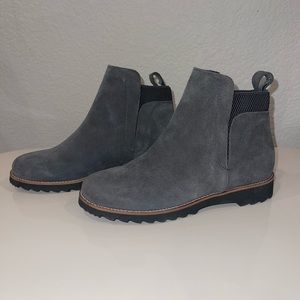 Blondo Waterproof Blue Grey Suede Boots